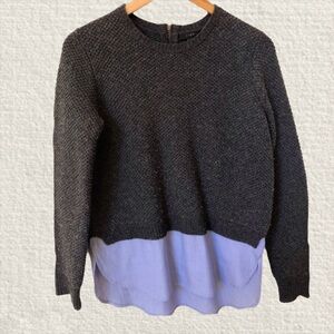 JCREW LAMB WOOL SHIRTTAIL SWEATER